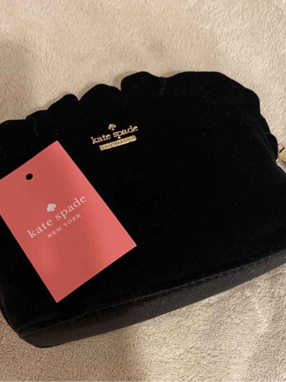 Kate Spade Mini Marcy Velvet Clutch Bag